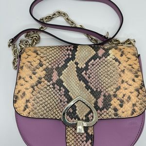 KATE SPADE Robyn Exotic Medium Chain Saddle Shoulder Bag